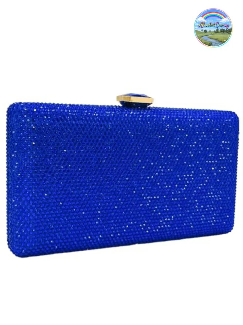 Evening Clutch Purse Rhinestone Crystal Box Clutch Wedding Party Chain Strap